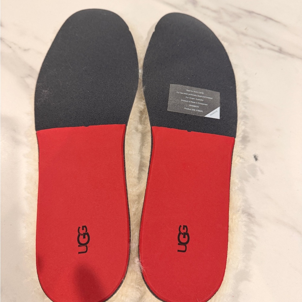 UGG Black and Red Comfort Insoles